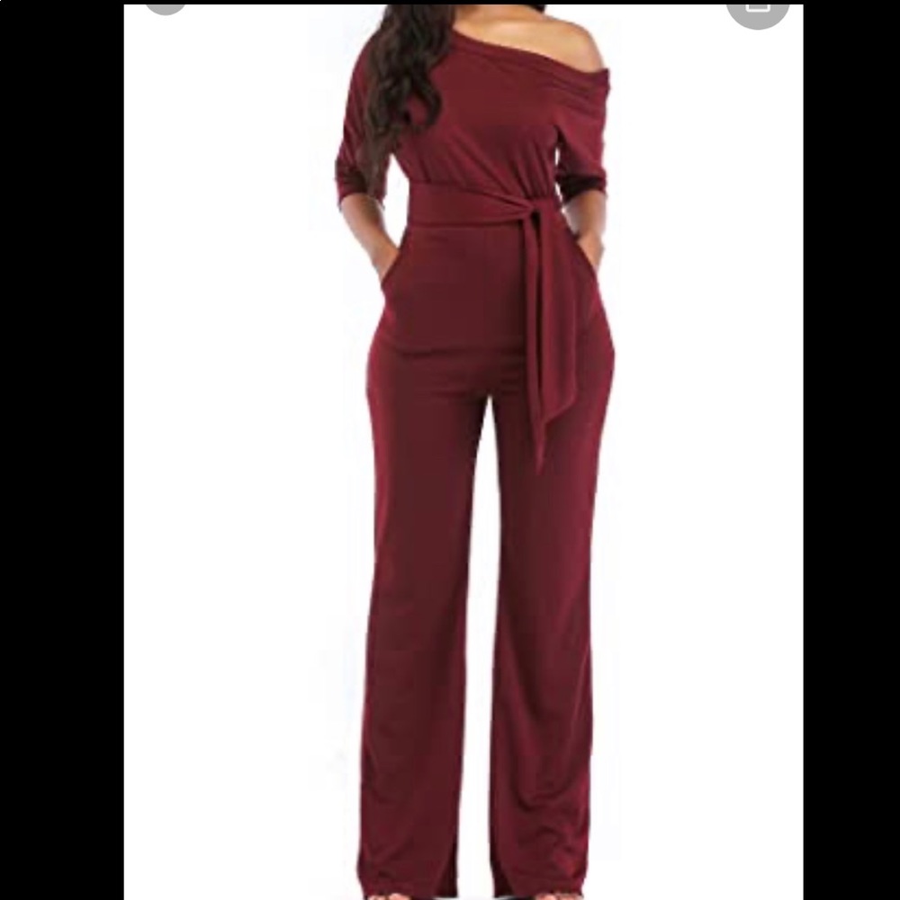 Off the shoulder jumpsuit